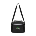 Lunar Box Cooler with U Shaped Opening, 7 Cans Embroidery - Black - View 1