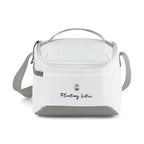 Lunar Box Cooler with U Shaped Opening, 7 Cans Transfer - White - View 1