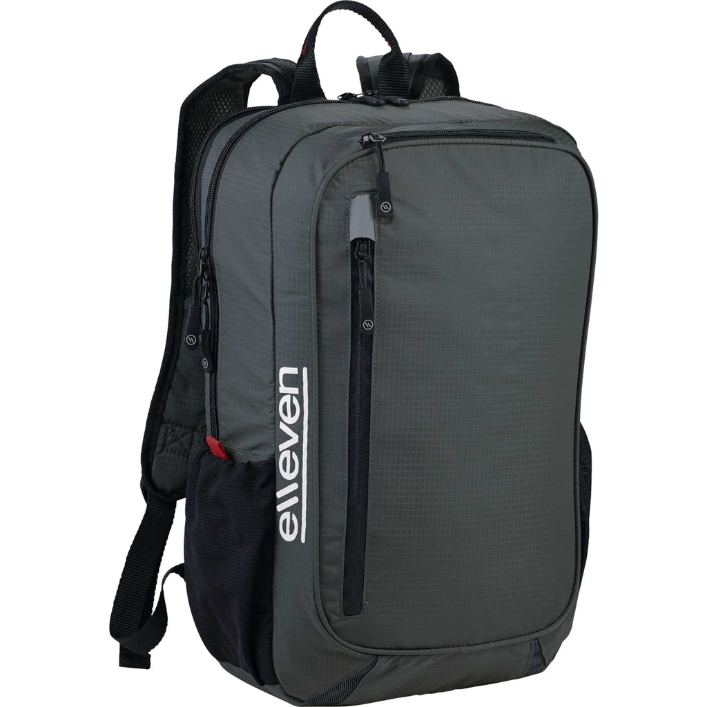 Lunar Lightweight Laptop Backpack, 15.6 Inch Embroidery - Gray - Photo 7