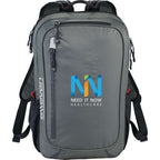 Lunar Lightweight Laptop Backpack, 15.6 Inch - Gray - Front
