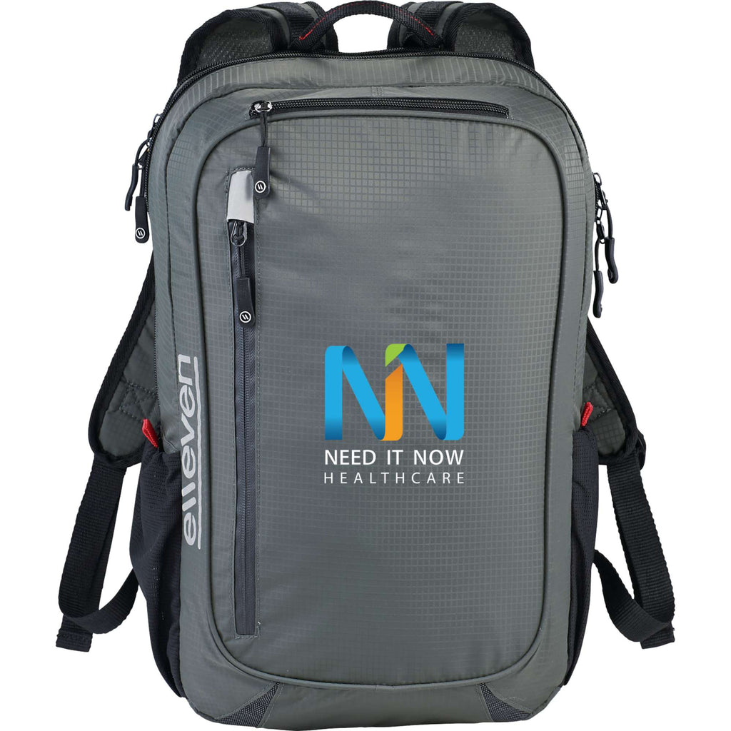 Lunar Lightweight Laptop Backpack, 15.6 Inch Transfer - Gray - Front
