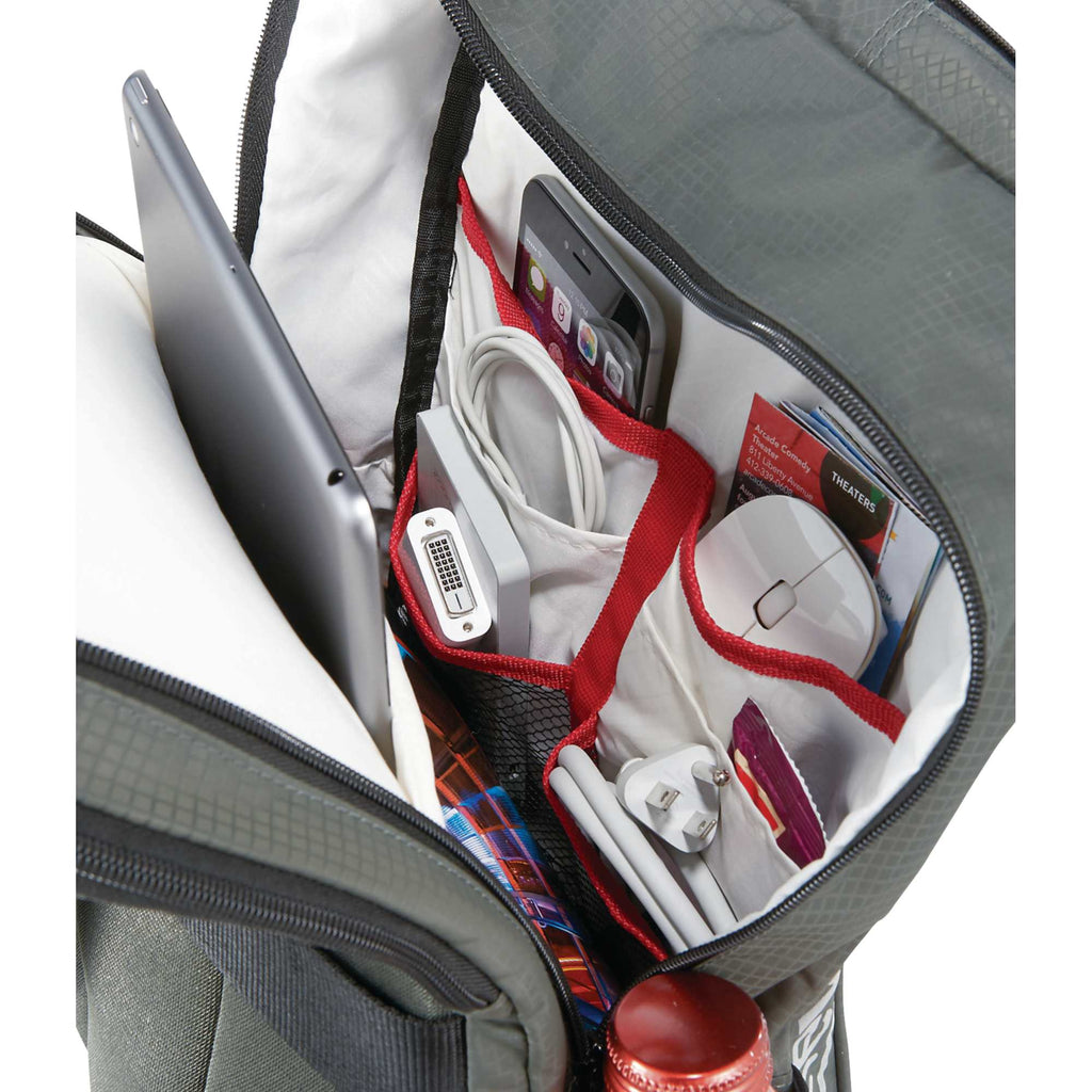 Lunar Lightweight Laptop Backpack, 15.6 Inch Transfer - Gray - Photo 6