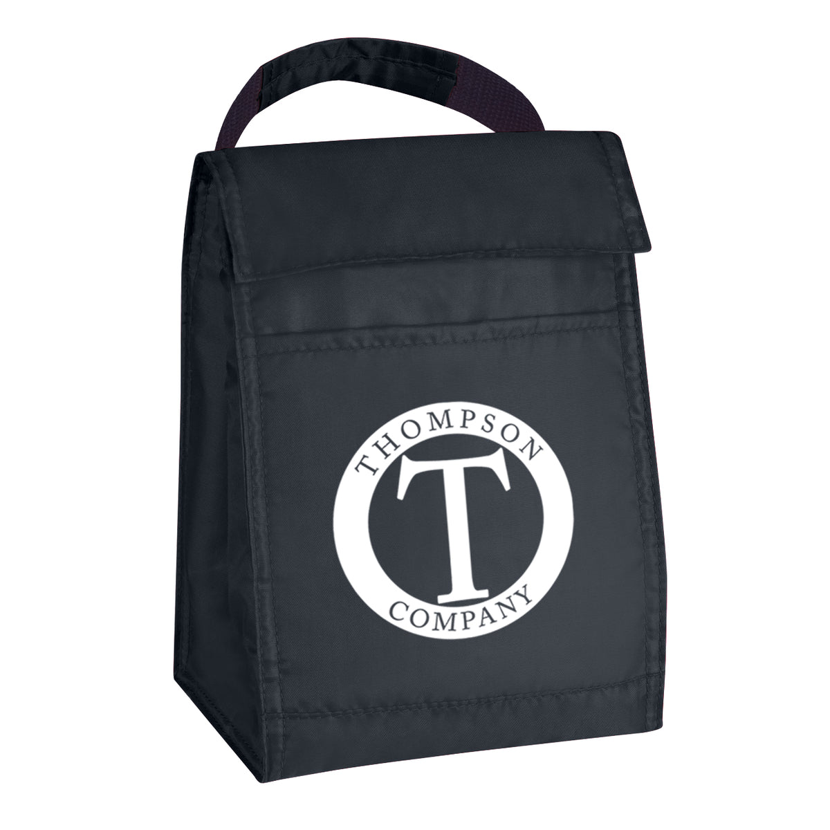 Lunch Bag, Budget - Black - Silk Screen