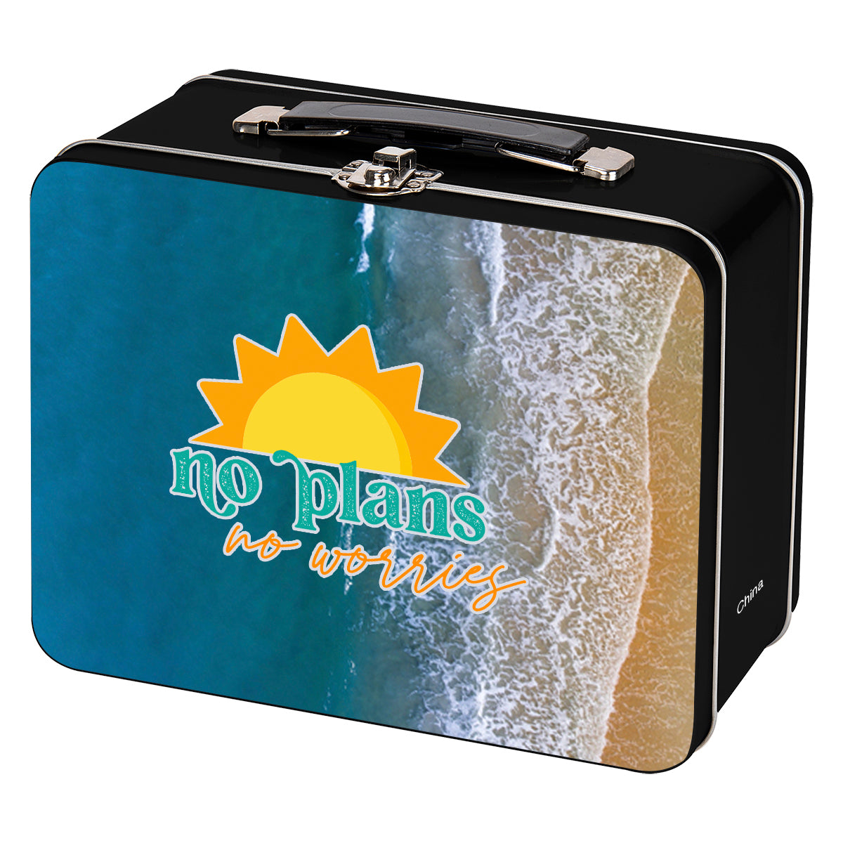 Lunch Box in Throwback Tin - Black - Megabrite