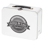 Lunch Box in Throwback Tin Full Color - White - Silk Screen