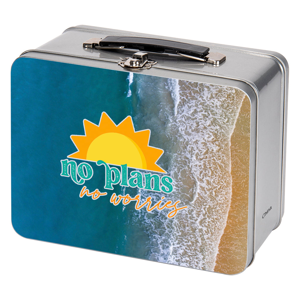 Lunch Box in Throwback Tin - Silver - Megabrite