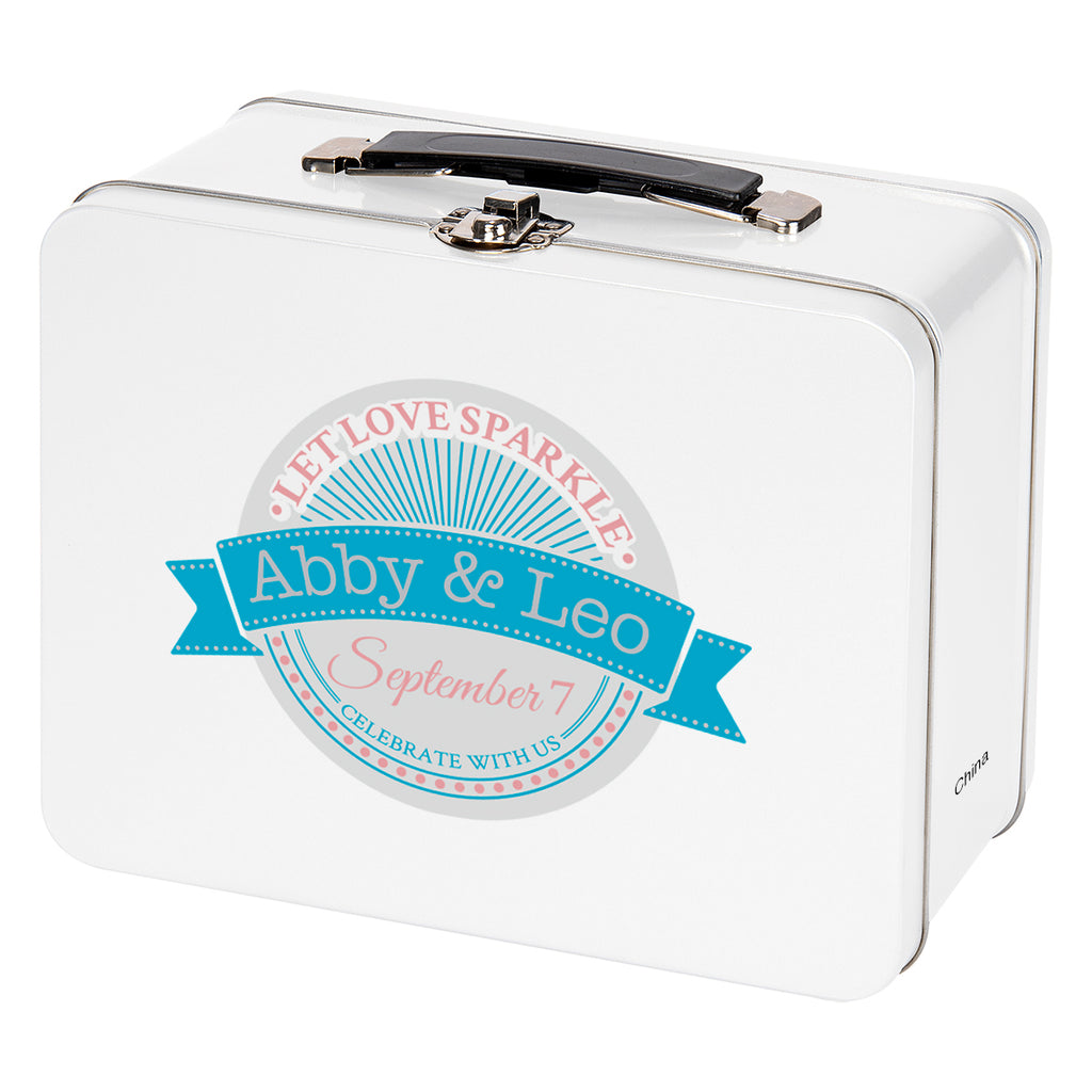 Lunch Box in Throwback Tin - White - Full Color