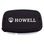 Lunch Container with Two Sections, Recycled - Black - Silk Screen