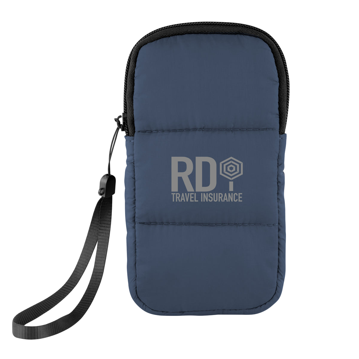 Luxe Case for Sunglasses, Puffer - Navy - Silk Screen