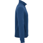 Lyon Stretch French Terry Full Zip Jacket for Men Embroidery - River Blue - Right Side