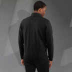 Lyon Stretch French Terry Full Zip Jacket for Men Transfer - Black - Back On Model
