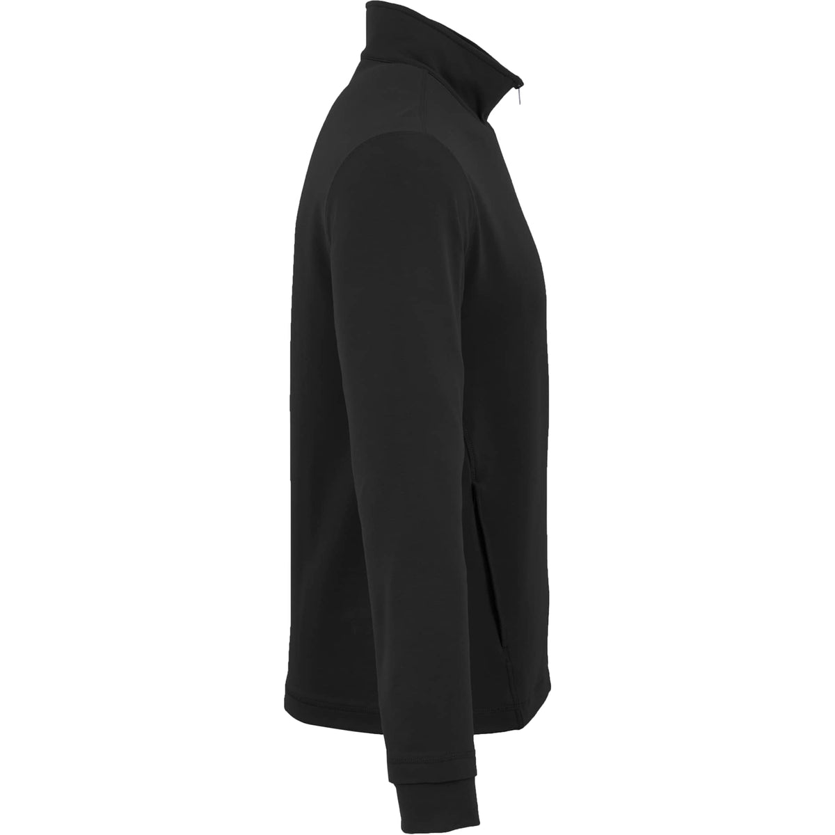 Lyon Stretch French Terry Full Zip Jacket for Men Transfer - Black - Right Side