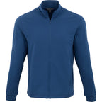 Lyon Stretch French Terry Full Zip Jacket for Men Transfer - River Blue - Front