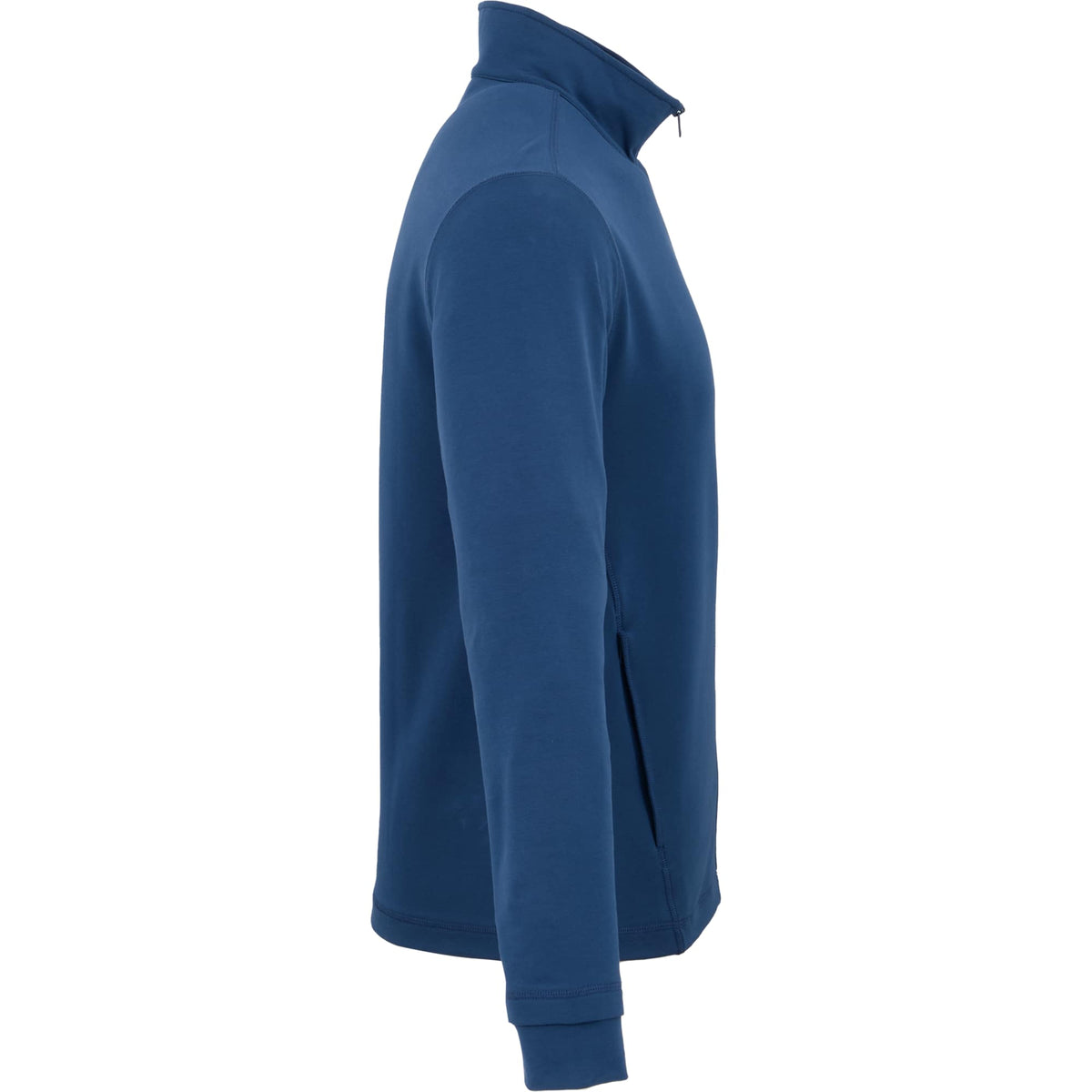 Lyon Stretch French Terry Full Zip Jacket for Men Transfer - River Blue - Right Side