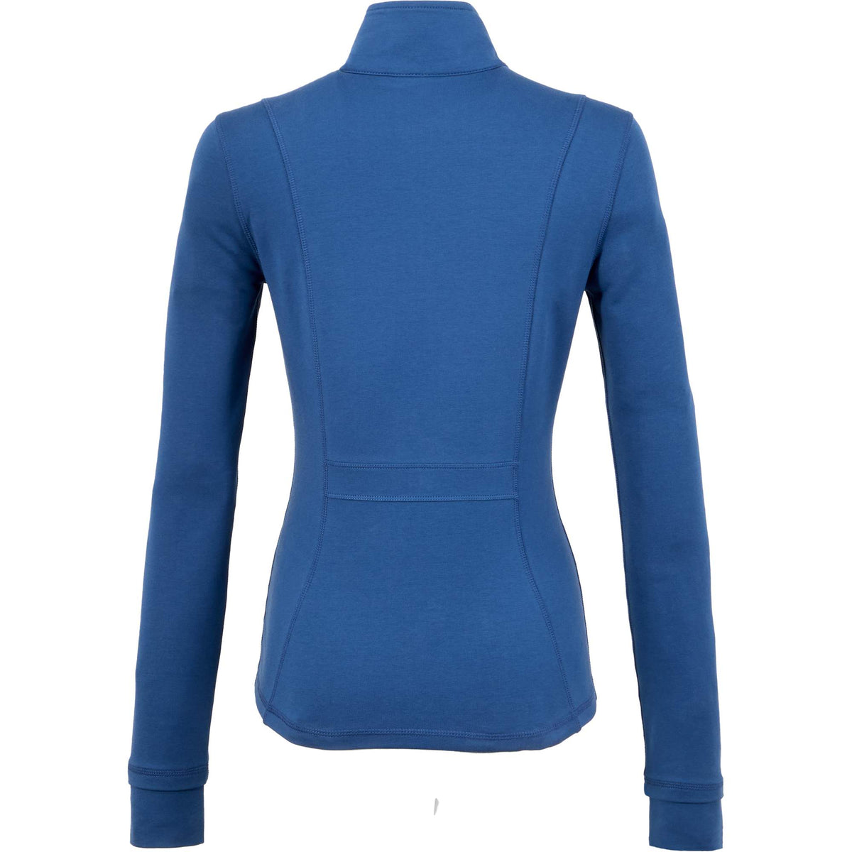 Lyon Stretch French Terry Full Zip Jacket for Women Embroidery - River Blue - Back