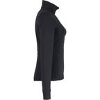 Lyon Stretch French Terry Full Zip Jacket for Women Transfer - Black - Right Side