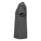 M&O Unisex ACE Cotton T-Shirt - Dark Heather - Direct Side