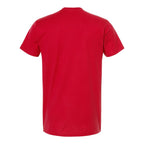 M&O Unisex ACE Cotton T-Shirt - Deep Red - Back