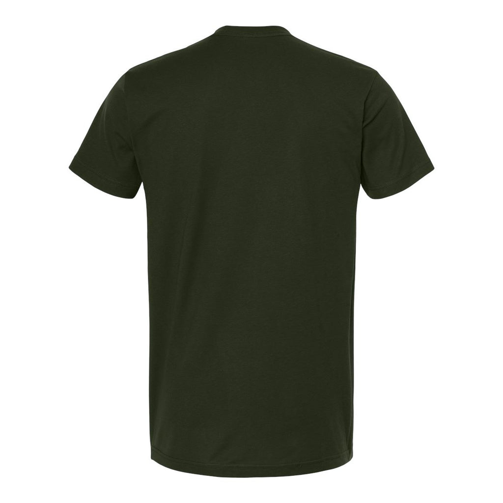 M&O Unisex ACE Cotton T-Shirt - Forest Green - Back