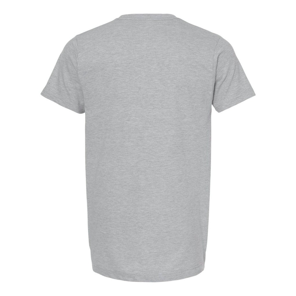 M&O Unisex ACE Cotton T-Shirt Full Color - Athletic Grey - Back