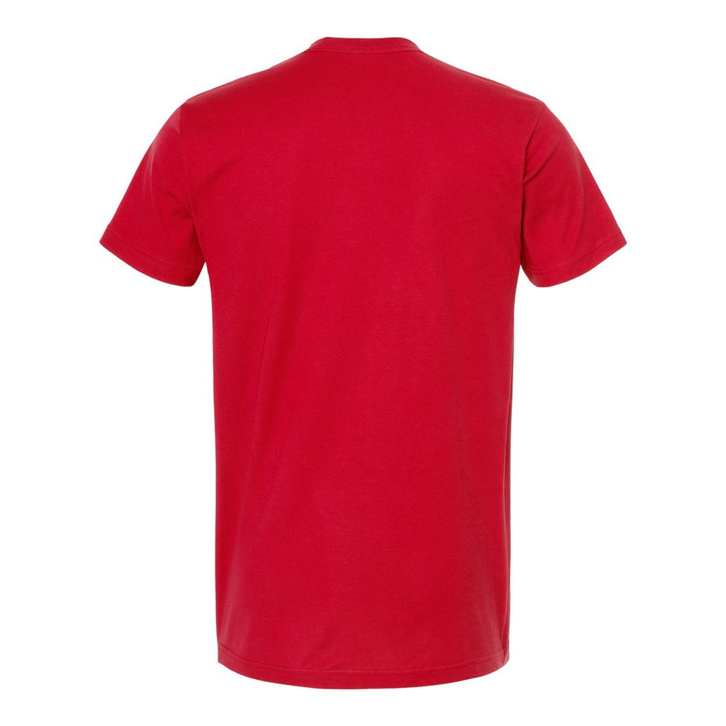 M&O Unisex ACE Cotton T-Shirt Full Color - Deep Red - Back
