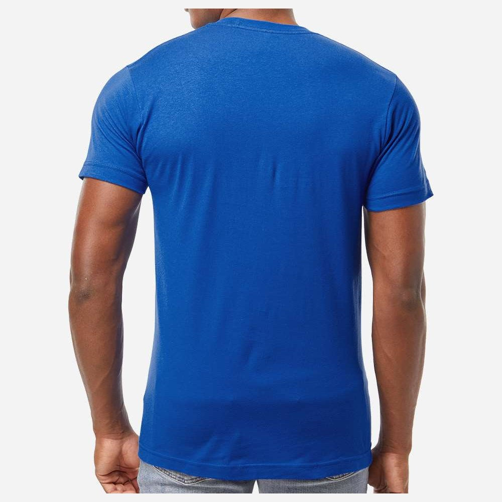 M&O Unisex ACE Cotton T-Shirt Full Color - Royal - On Model Back