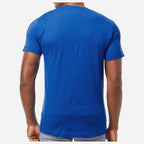 M&O Unisex ACE Cotton T-Shirt - Royal - On Model Back