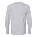 M&O Unisex Gold Soft Touch Long Sleeve T-Shirt - Athletic Grey - Back