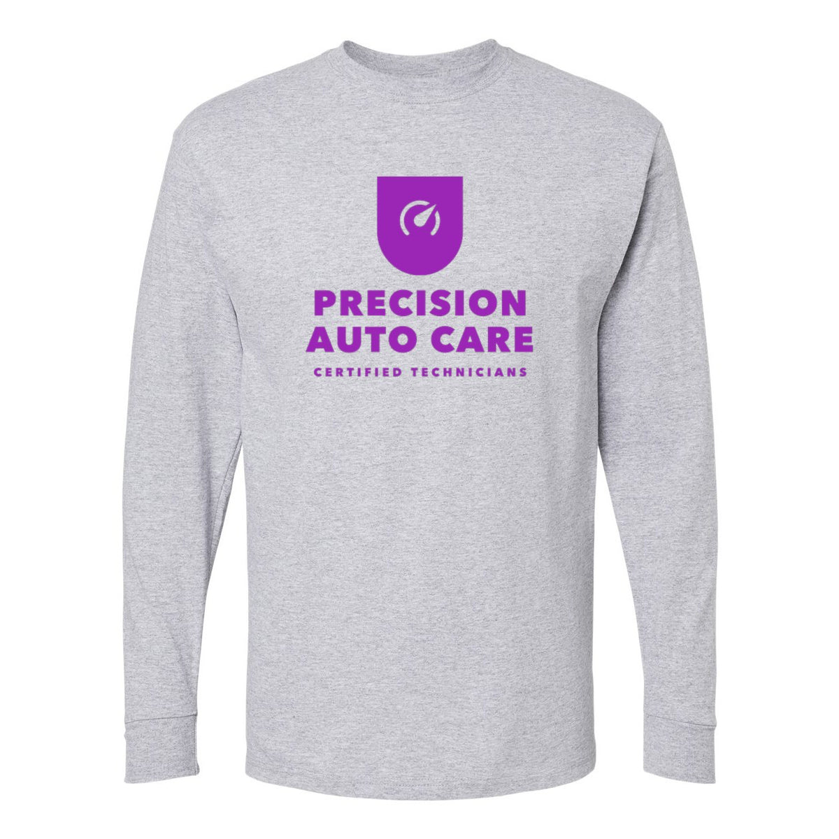 M&O Unisex Gold Soft Touch Long Sleeve T-Shirt - Athletic Grey - Front