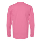 M&O Unisex Gold Soft Touch Long Sleeve T-Shirt - Azalea - Back