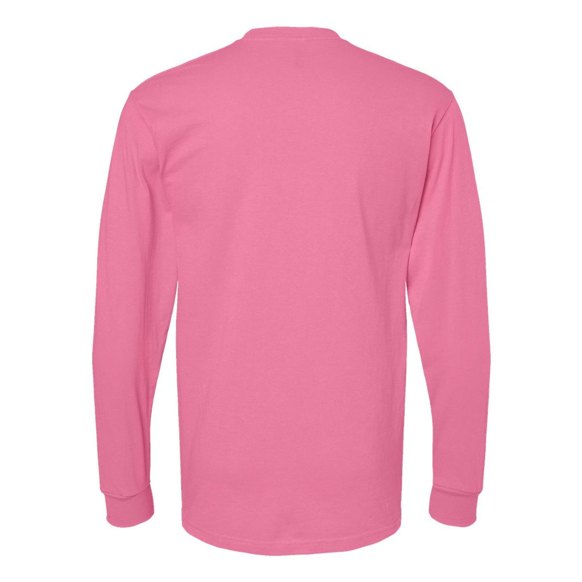 M&O Unisex Gold Soft Touch Long Sleeve T-Shirt - Azalea - Back