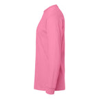 M&O Unisex Gold Soft Touch Long Sleeve T-Shirt - Azalea - Direct Side