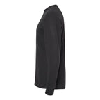 M&O Unisex Gold Soft Touch Long Sleeve T-Shirt - Black - Direct Side