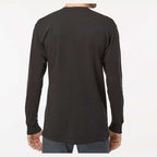 M&O Unisex Gold Soft Touch Long Sleeve T-Shirt - Black - On Model Back