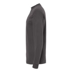 M&O Unisex Gold Soft Touch Long Sleeve T-Shirt - Charcoal - Direct Side