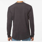 M&O Unisex Gold Soft Touch Long Sleeve T-Shirt - Charcoal - On Model Back