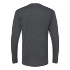 M&O Unisex Gold Soft Touch Long Sleeve T-Shirt - Dark Heather - Back