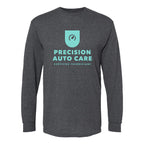 M&O Unisex Gold Soft Touch Long Sleeve T-Shirt - Dark Heather - Front