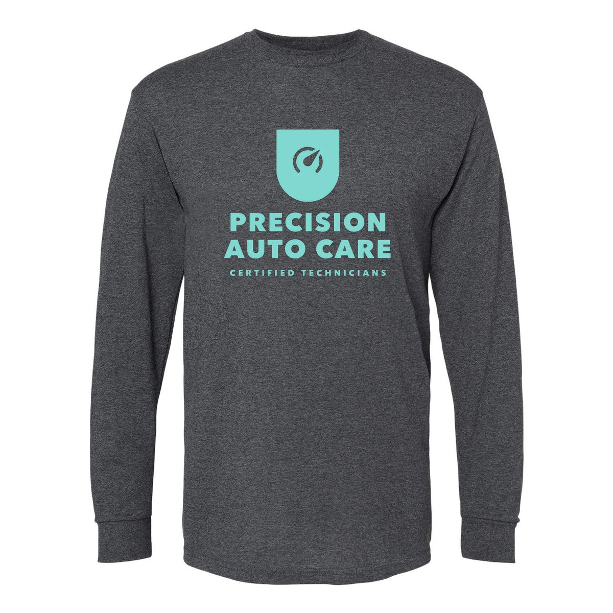 M&O Unisex Gold Soft Touch Long Sleeve T-Shirt - Dark Heather - Front