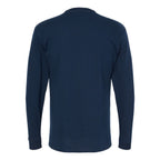M&O Unisex Gold Soft Touch Long Sleeve T-Shirt - Deep Navy - Back