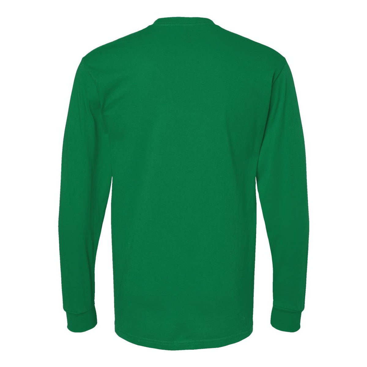 M&O Unisex Gold Soft Touch Long Sleeve T-Shirt - Fine Kelly Green - Back