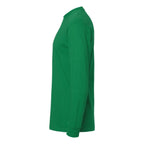 M&O Unisex Gold Soft Touch Long Sleeve T-Shirt - Fine Kelly Green - Direct Side