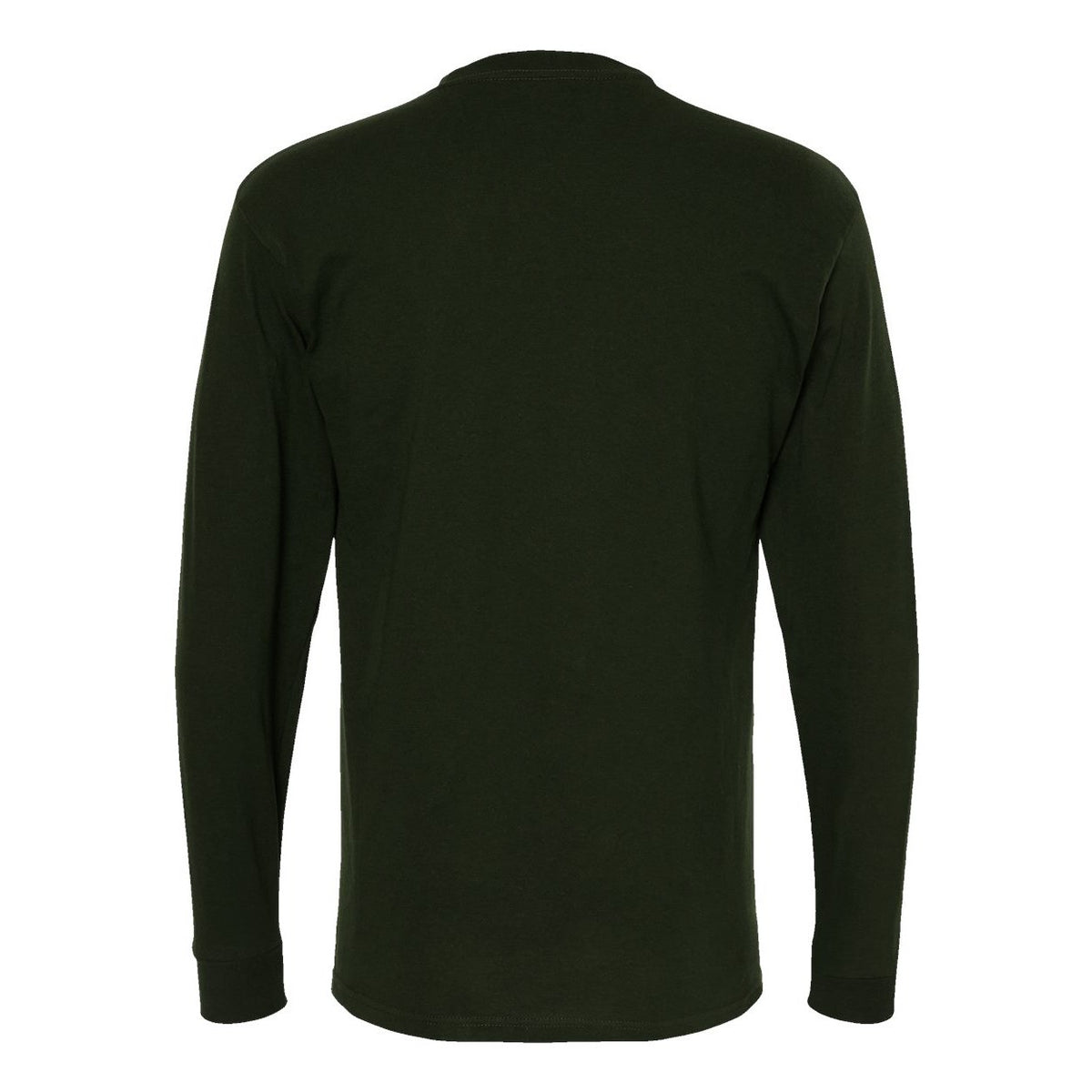 M&O Unisex Gold Soft Touch Long Sleeve T-Shirt - Forest Green - Back