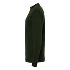 M&O Unisex Gold Soft Touch Long Sleeve T-Shirt - Forest Green - Direct Side