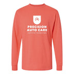 M&O Unisex Gold Soft Touch Long Sleeve T-Shirt - Heather Coral - Front