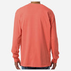 M&O Unisex Gold Soft Touch Long Sleeve T-Shirt - Heather Coral - On Model Back