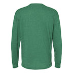 M&O Unisex Gold Soft Touch Long Sleeve T-Shirt - Heather Kelly Green - Back