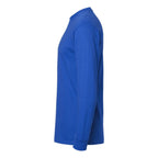 M&O Unisex Gold Soft Touch Long Sleeve T-Shirt - Royal - Direct Side