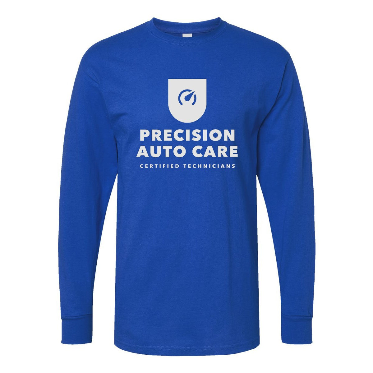M&O Unisex Gold Soft Touch Long Sleeve T-Shirt - Royal - Front