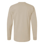 M&O Unisex Gold Soft Touch Long Sleeve T-Shirt - Sand - Back